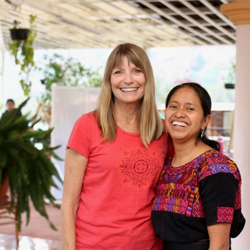 Students after spanish classes in Guatemala